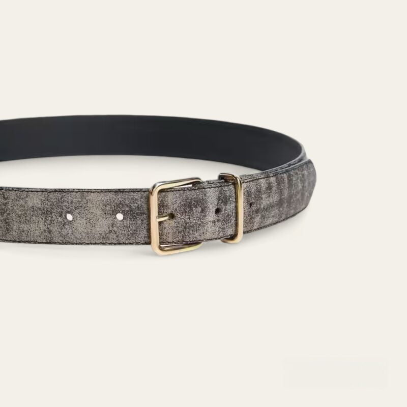 Ceinture cuir boucle carrée