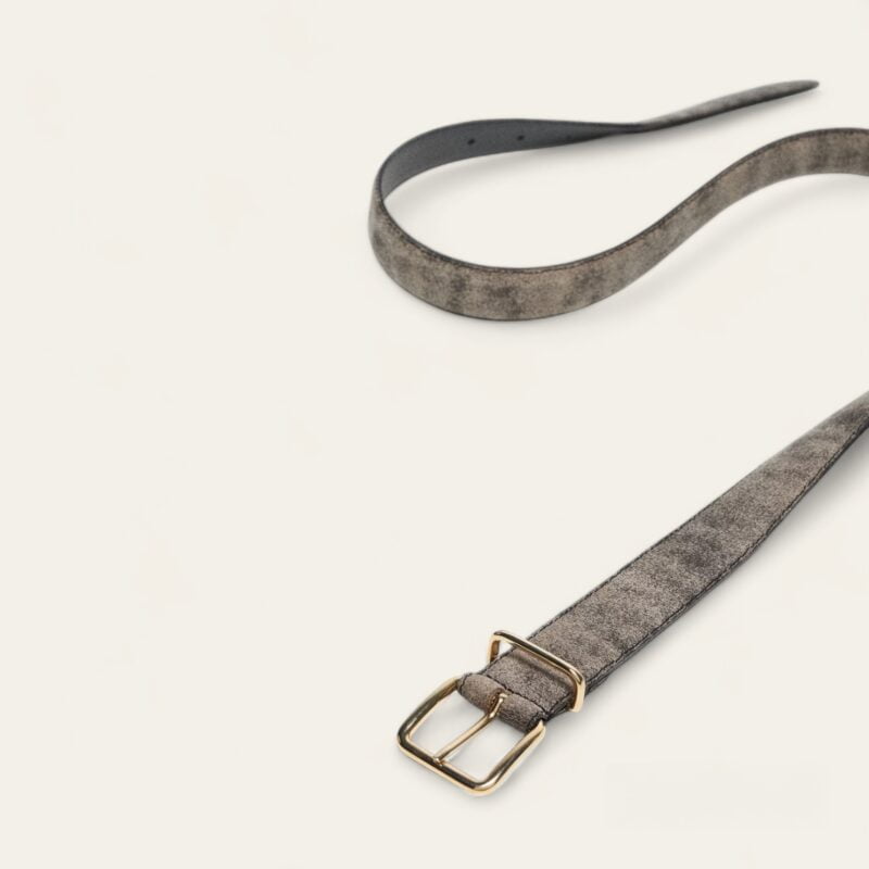 Ceinture cuir boucle carrée