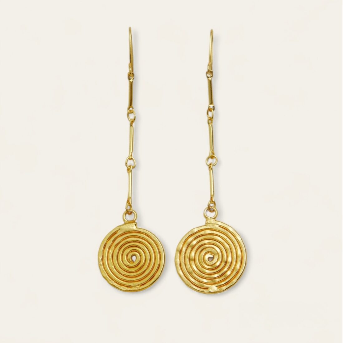 Boucles d'oreilles pendantes circulaires