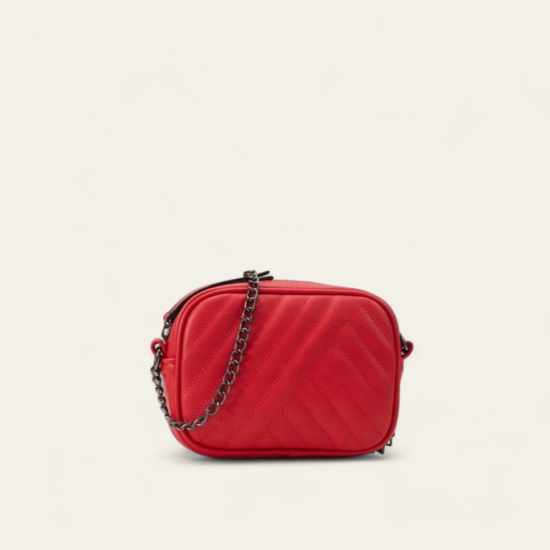 Mini sac à bandoulière matelassé- Rouge