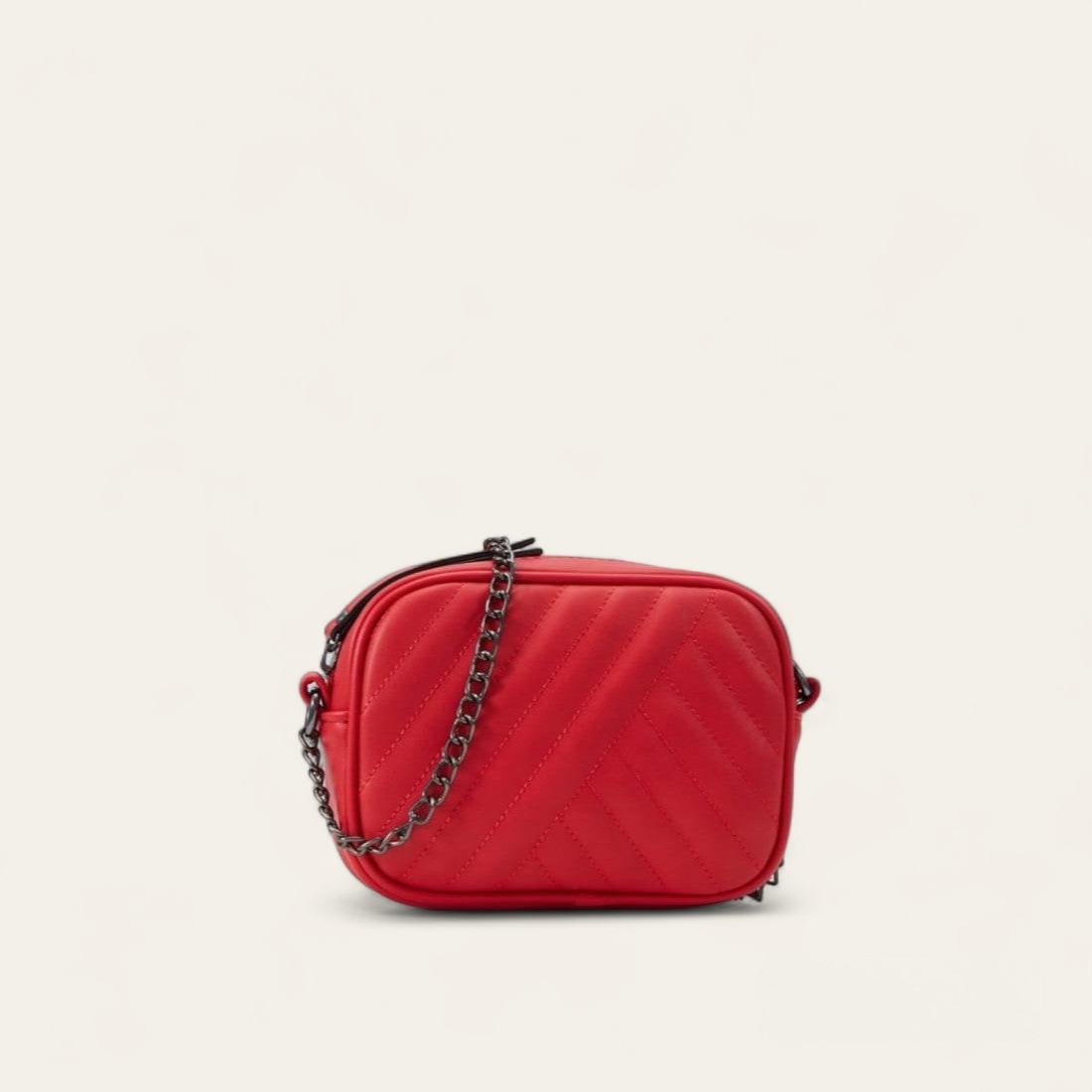 Mini sac à bandoulière matelassé- Rouge