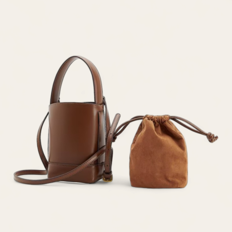 Mini sac Seau Marron 4