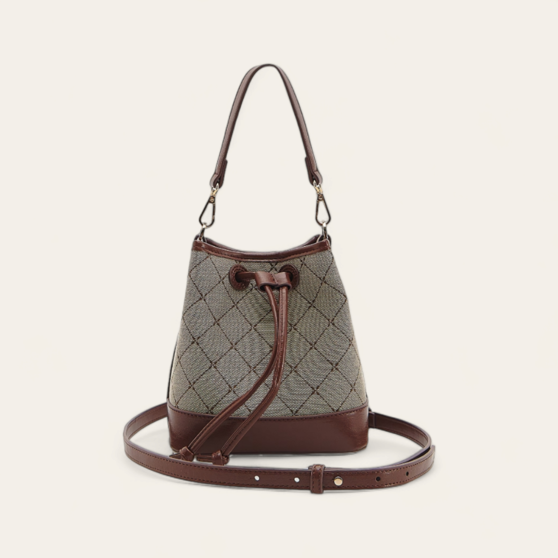 Sac Seau en Jacquard - Marron