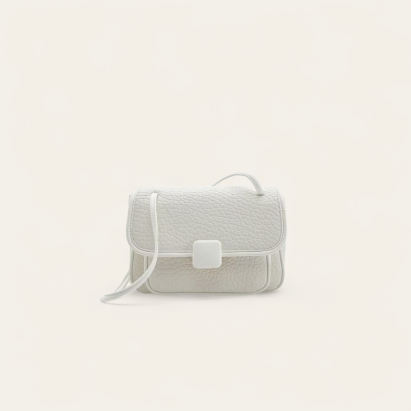 Sac a Bandouliere Crossbody avec Boucle Blanc3