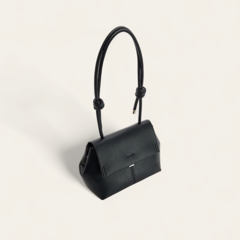 Sac à Bandoulière Cuir Synthétique - Noir