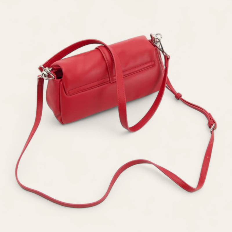 Sac à Bandoulière en Cuir Synthétique - Rouge